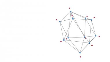 Soyut geometrik poligonal yapı