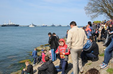Zafer Bayramı 70 yaşını kutluyor. Baltiysk, Rusya Federasyonu