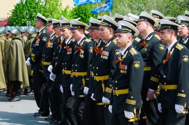 Zafer Bayramı 70 yaşını kutluyor. Baltiysk, Rusya Federasyonu