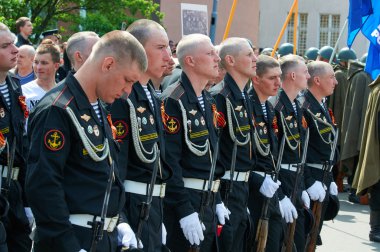 Zafer Bayramı 70 yaşını kutluyor. Baltiysk, Rusya Federasyonu