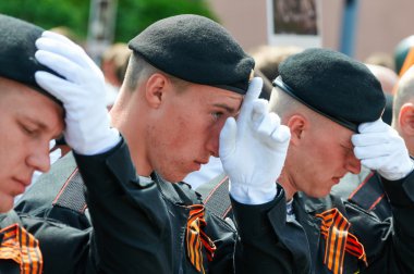Zafer Bayramı 70 yaşını kutluyor. Baltiysk, Rusya Federasyonu