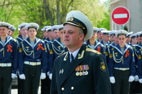 Vieren de 70e verjaardag van de dag van de overwinning. Baltiejsk, Rusland — Stockfoto