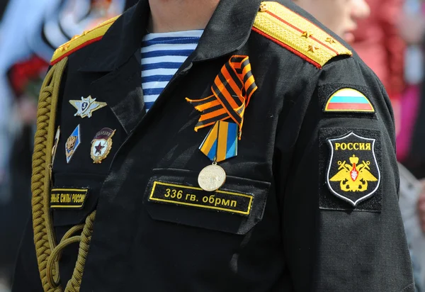 Celebrando os 70 anos do Dia da Vitória. Baltiysk, Rússia — Fotografia de Stock