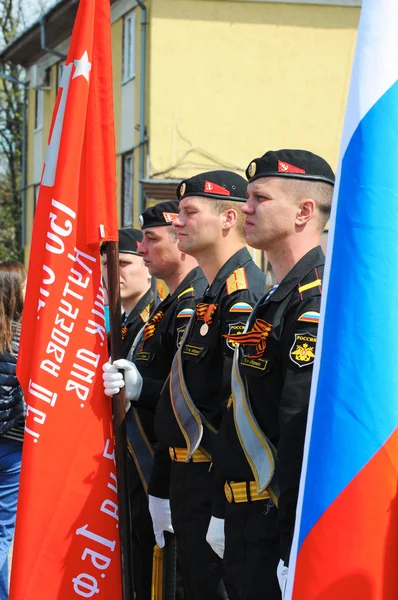 Celebrando el 70 aniversario del Día de la Victoria. Vipysk, Rusia — Foto de Stock