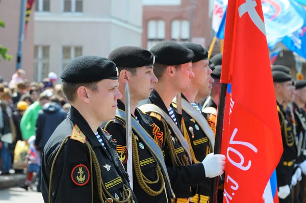 Celebrando os 70 anos do Dia da Vitória. Baltiysk, Rússia — Fotografia de Stock