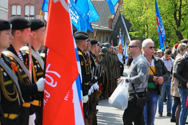 Celebrating the 70th anniversary of the Victory Day. Baltiysk, Russia — Stock Photo, Image