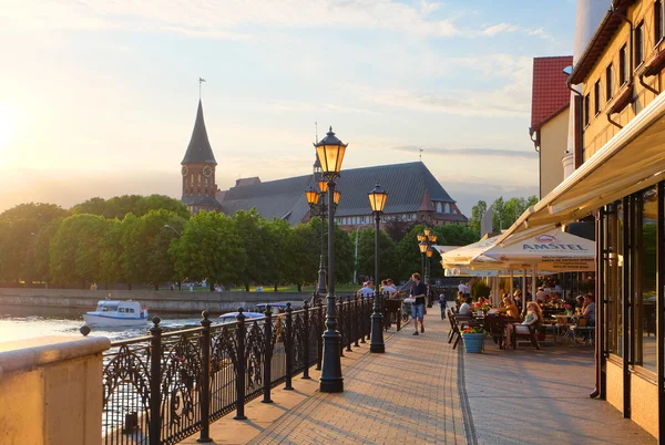 Kaliningrad. Nasyp wioski rybackiej — Zdjęcie stockowe