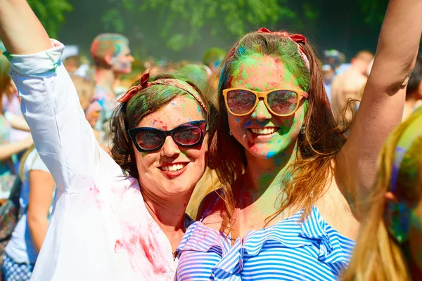 Holi φεστιβάλ των χρωμάτων. Καλίνινγκραντ, Ρωσία — Φωτογραφία Αρχείου