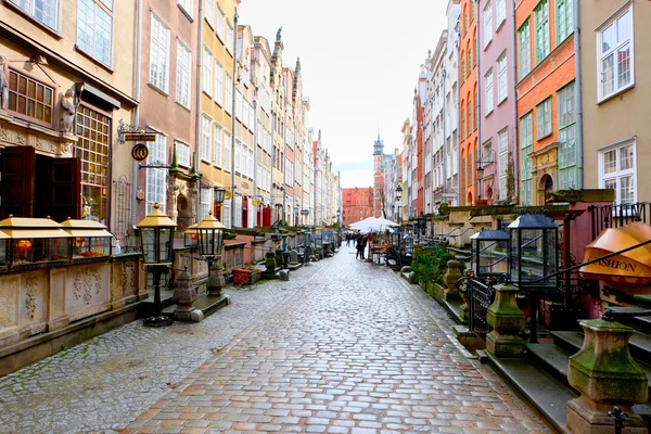 Ulicach historycznego centrum. Gdańsk — Zdjęcie stockowe