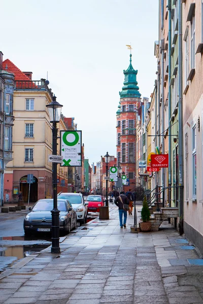 Straßen des historischen Zentrums. Danzig — Stockfoto