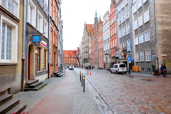 Streets of historical center. Gdansk — Stock Photo, Image