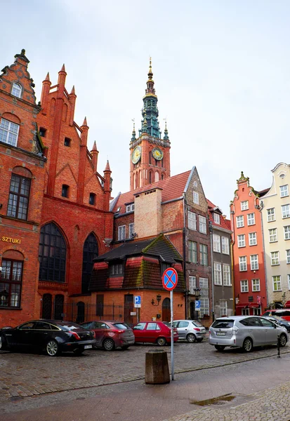 Streets of historical center. Gdansk — Stock Photo, Image