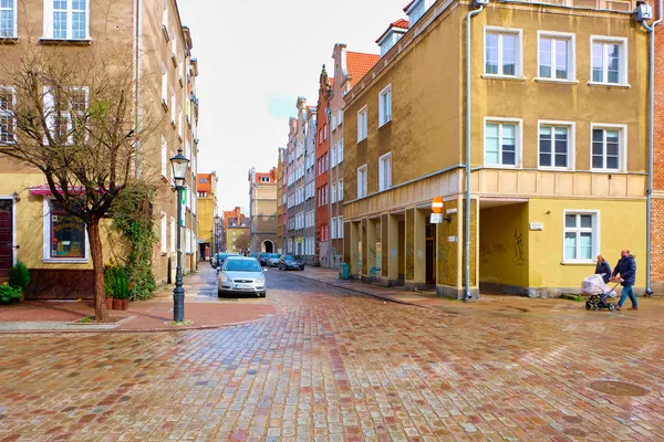 Ulicach historycznego centrum. Gdańsk — Zdjęcie stockowe