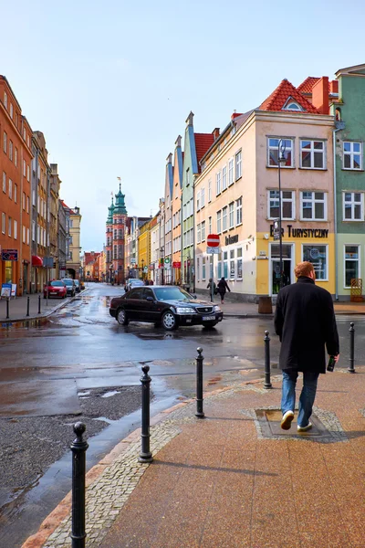 Rues du centre historique. Gdansk — Photo