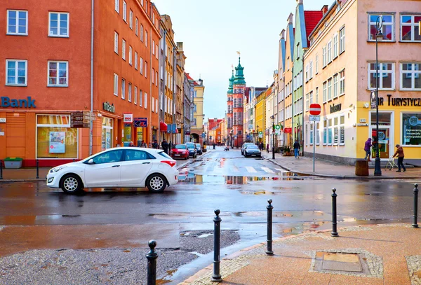 Ulicach historycznego centrum. Gdańsk — Zdjęcie stockowe
