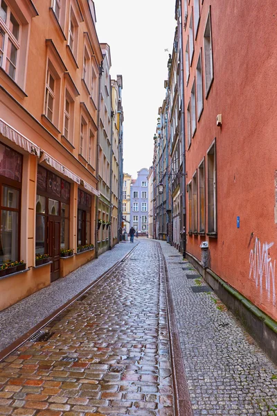 Ulicach historycznego centrum. Gdańsk — Zdjęcie stockowe