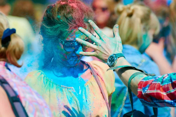 Holi Festival of Colors. Kaliningrad, Russia