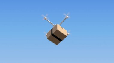 Quadrocopter ile karton ambalajlama