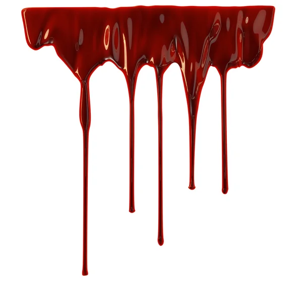 Blood dripping down — Stock Photo, Image