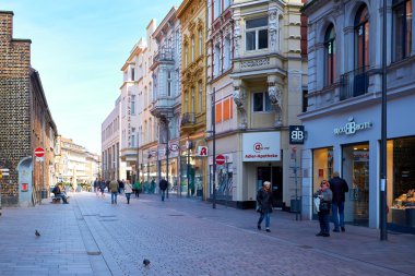 Lubeck eski parçası. Almanya