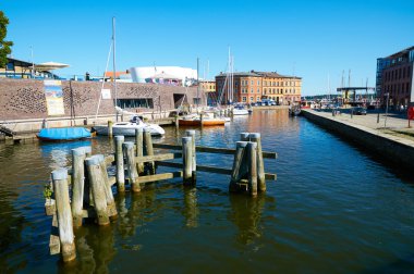 Tarihi merkezi sokaklarında. Stralsund