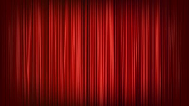 Roter Vorhang — Stockvideo © Gl0ck
