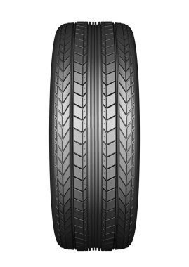 Araba lastiği beyaz arkaplanda izole edildi