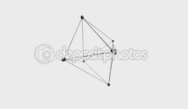 Soyut geometrik poligonal yapı