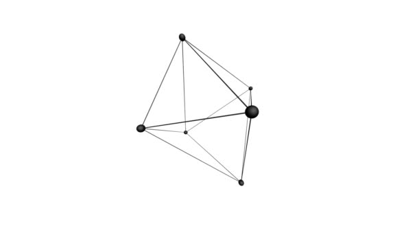 Estructura poligonal geométrica abstracta — Vídeo de stock