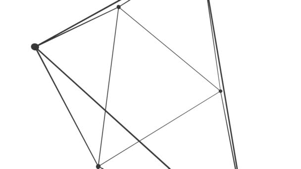Geometrische polygonale Struktur — Stockvideo