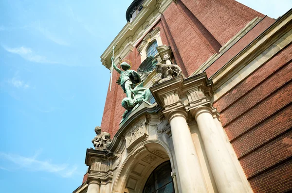 St. Michael heykel. Hamburg — Stok fotoğraf