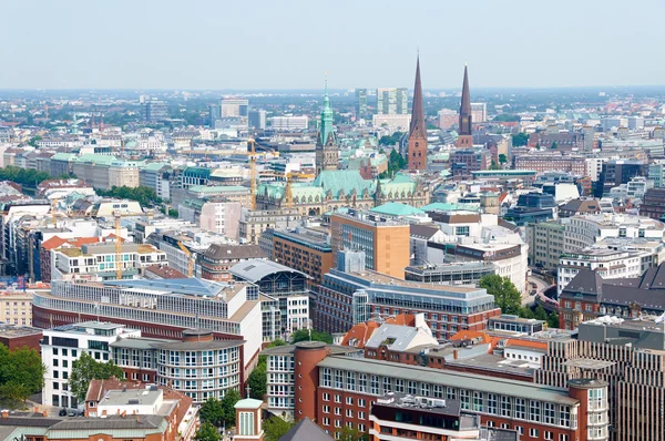 Aerial view on Hamburg. Germany — Stock Photo, Image