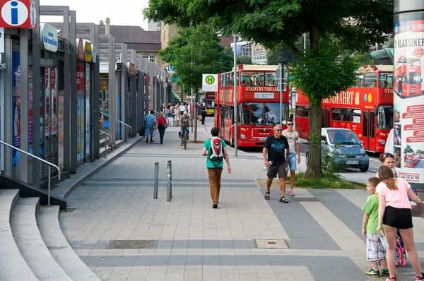 St. Pauli Landungsbrucken, Hamburg harbor — Stock Photo, Image