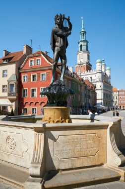 Sculpture of Apollo, Old Market Square. Poznan