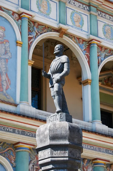 Pranger-Statue, alter Marktplatz. poznan — Stockfoto