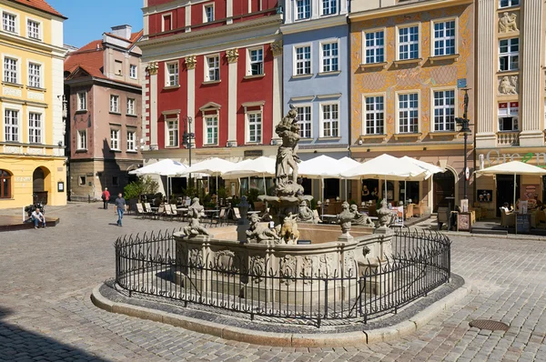 Proserpina's fountain, old Market Square. Poznan — ストック写真