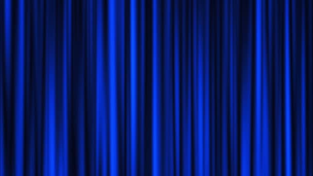 Animación de cortina azul — Vídeo de stock