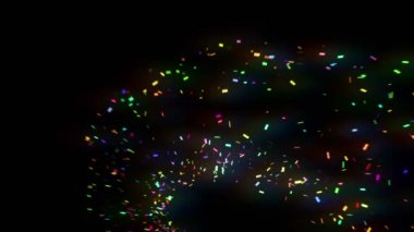 Renkli konfeti animasyon