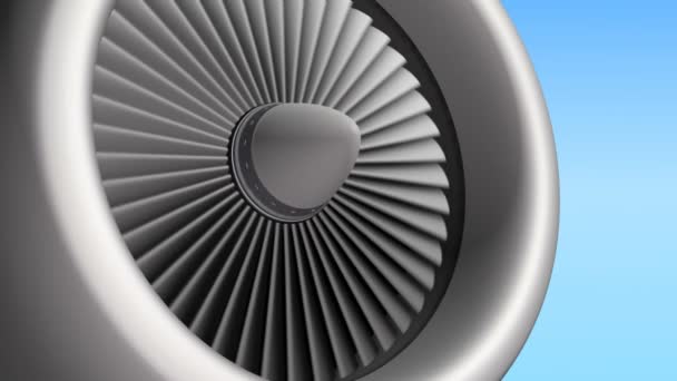 Jet engine blades — Stock Video