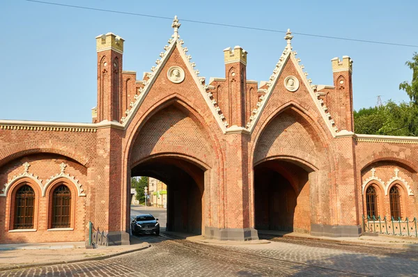 La Porta di Brandeburgo a Kaliningrad. Russia — Foto Stock