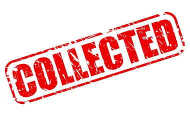 Kırmızı damga metni toplanan