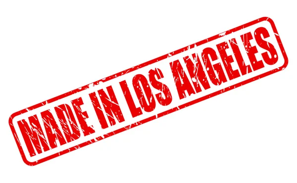 Los Angeles kırmızı damga metni içinde yapılan — Stok Vektör
