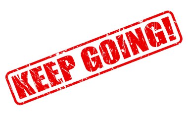 KEEP GOING red stamp text clipart