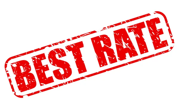 BEST RATE RED STAMP TEXT — Stock Vector