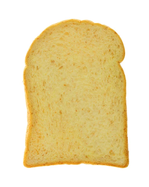 Scheibe Toastbrot isoliert über dem Weißen — Stockfoto