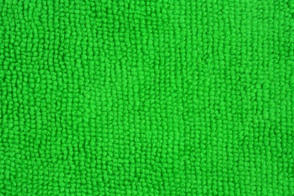 Gros plan d'un chiffon vert en microfibre — Photo