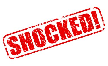 Şok kırmızı damga metni