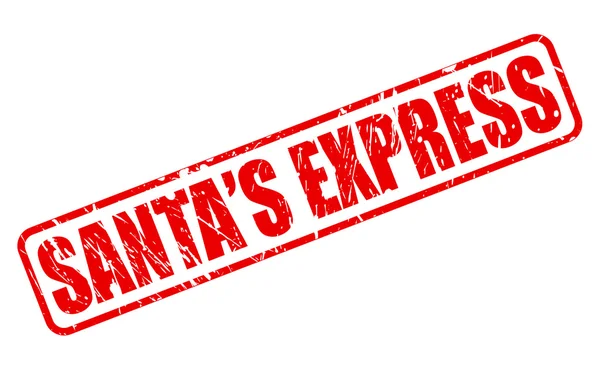 Santa Express RED STAMP TEXT — стоковый вектор