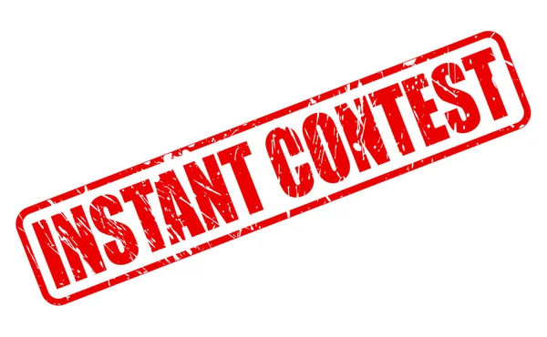 Instant Contest roter Stempel Text — Stockvektor