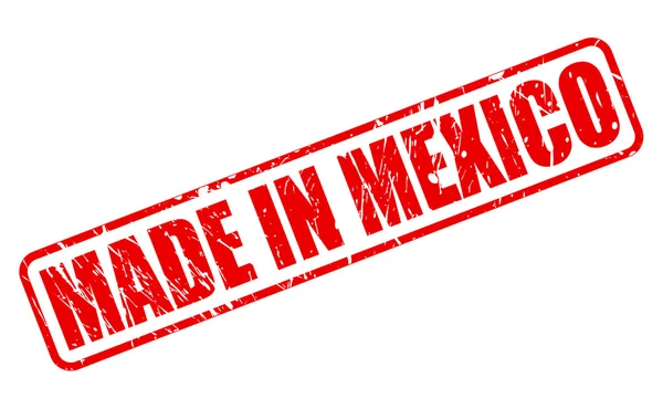 MADE IN MÉXICO TEXTO DE STAMP VERMELHO — Vetor de Stock